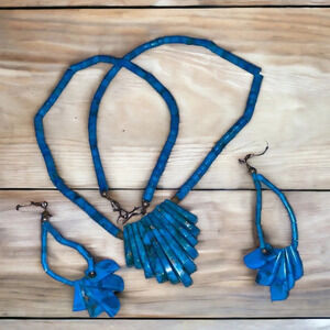 Vintage Blue Necklace Set